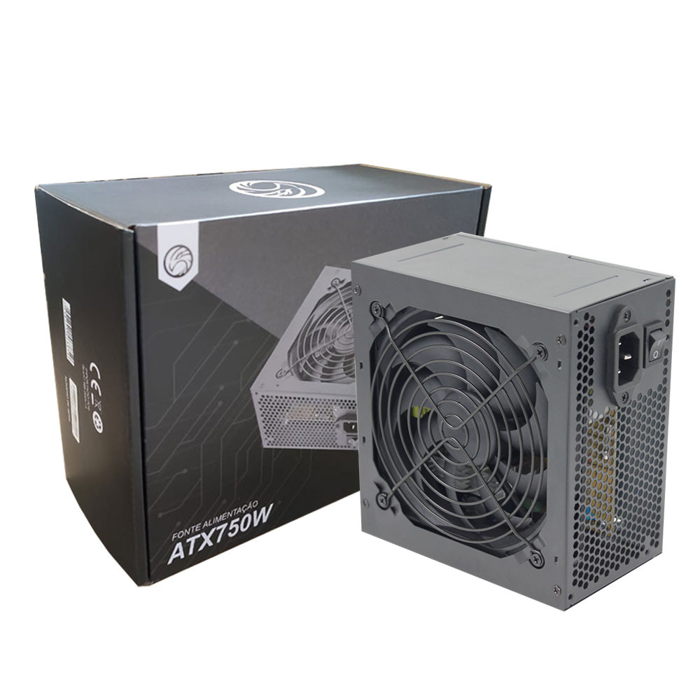 Fonte de Alimentação Brasilpc 750w Bpc750apfcb 24 Pinos - PFC Ativa