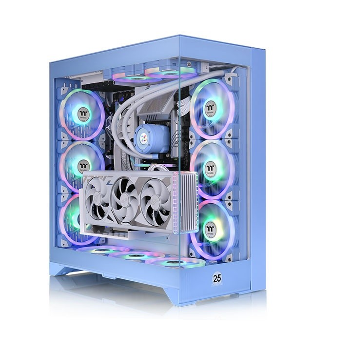 Gabinete Gamer Thermaltake Cte E660 MX, Laterais de Vidro, mid-Tower, Sem fans, Hydrangea Blue - CA-1Y3-00MFWN-01