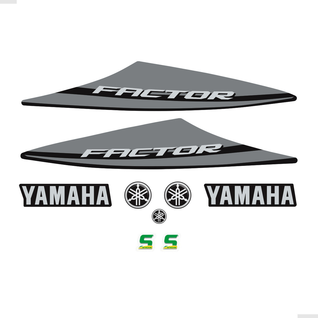 Kit Adesivos Para Moto Yamaha Factor 125 Ybr 2014 + Emblemas em Oferta na Shopee