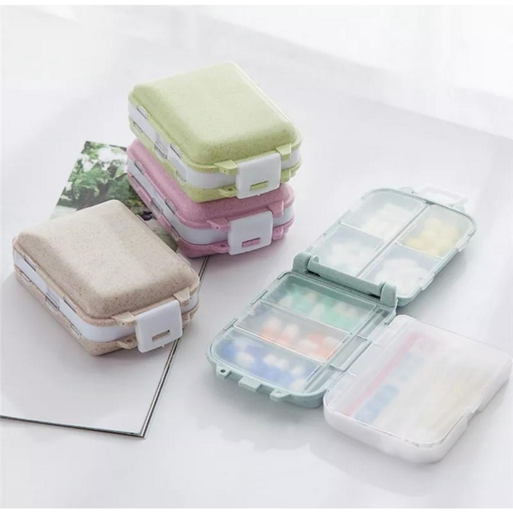 Caixa De Mini Comprimidos, Recipiente Dobrável De 7 Grades Para Remédios De Casa E Viagem, Recipiente De Medicamentos P em Oferta na Shopee