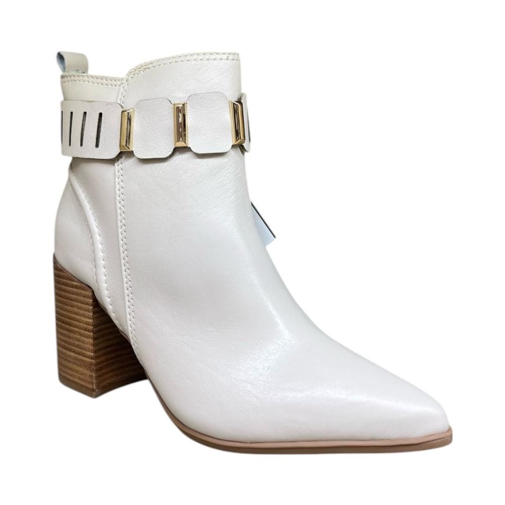 BOTA FEMININA BOTTERO 360306 COURO SALTO ALTO CANO CURTO