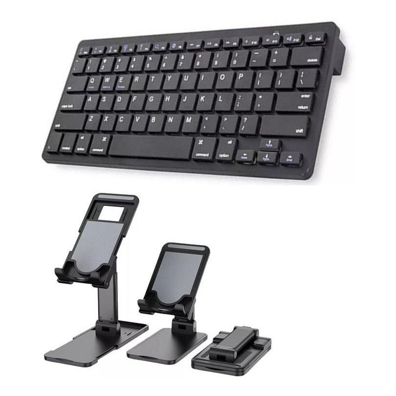 Teclado Bluetooth P/galaxy Tab A T290/t295 + Sup Apoio Preto