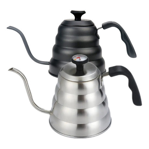 Chaleira Bico De Ganso Fino Barista Cafe C/ Termôtro 1.2 L em Oferta na Shopee