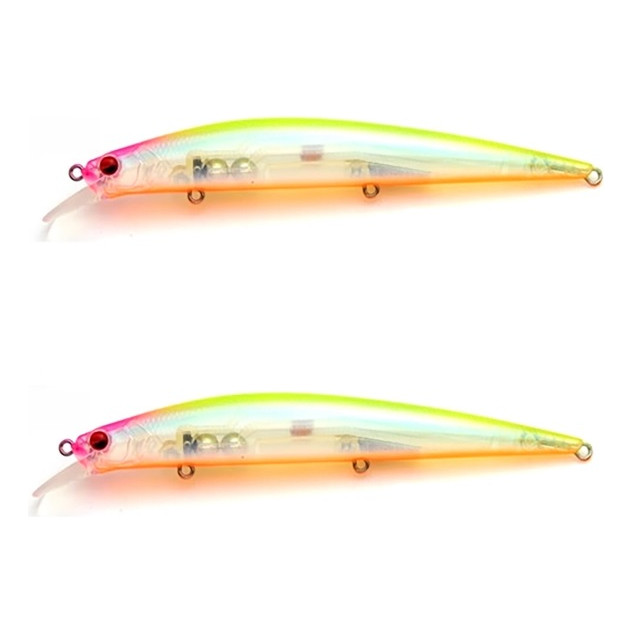 Isca Artificial Raid Level Minnow 125 Cor Clear Squash