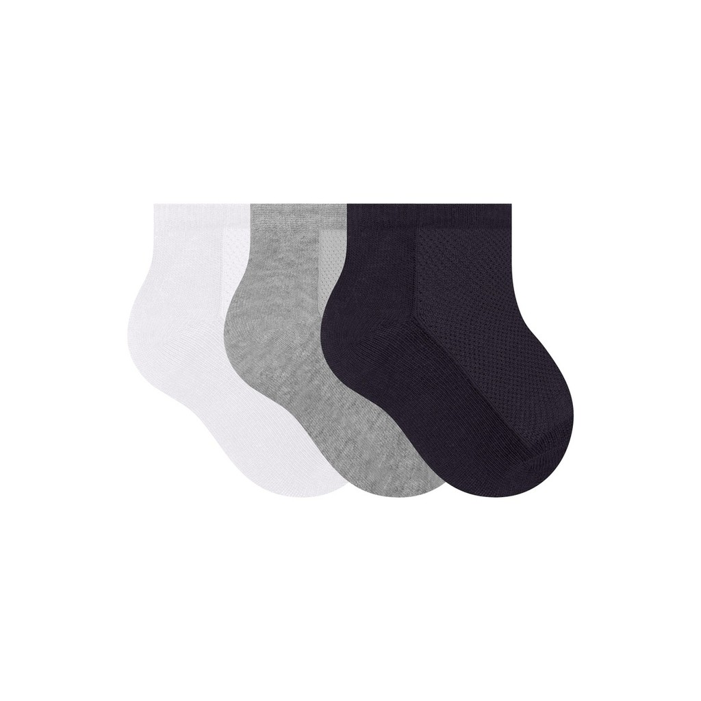 Kit 3 Pares de Meias Infantil Cano Curto Selene 1940-001