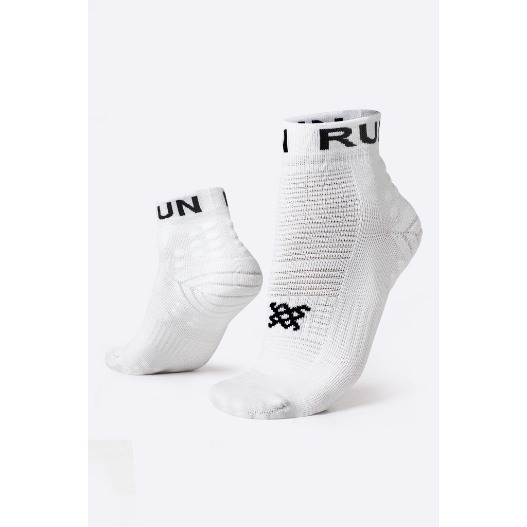 Meia Curta para Corrida HUPI Running Pro Run Branco