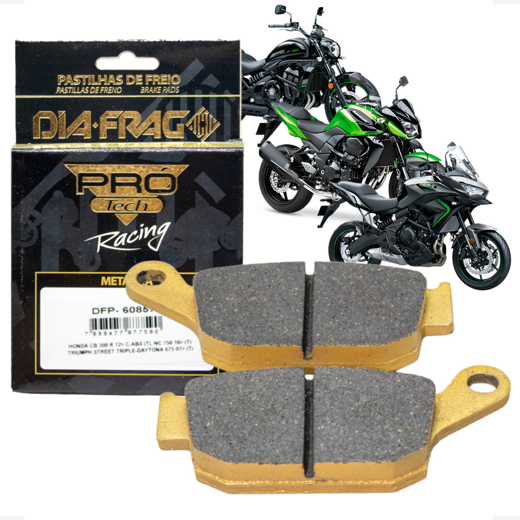 Pastilha De Freio Traseiro Para Nc 750 X 2012 Em Diante Da Xj6 N 2009 a 2012 Com Abs Pra Tiger 800