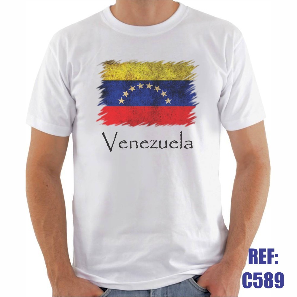 Linda Camiseta Venezuela Bandeira País América do Sul Premium
