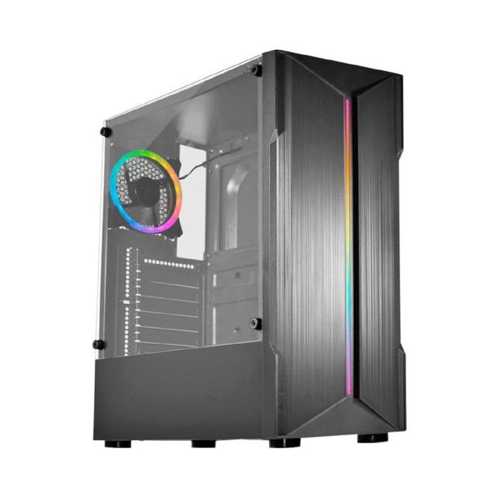 Gabinete Gamer K-MEX Demon II, Lateral em Vidro Temperado, Painel LED ARGB, ATX - CG-06W5