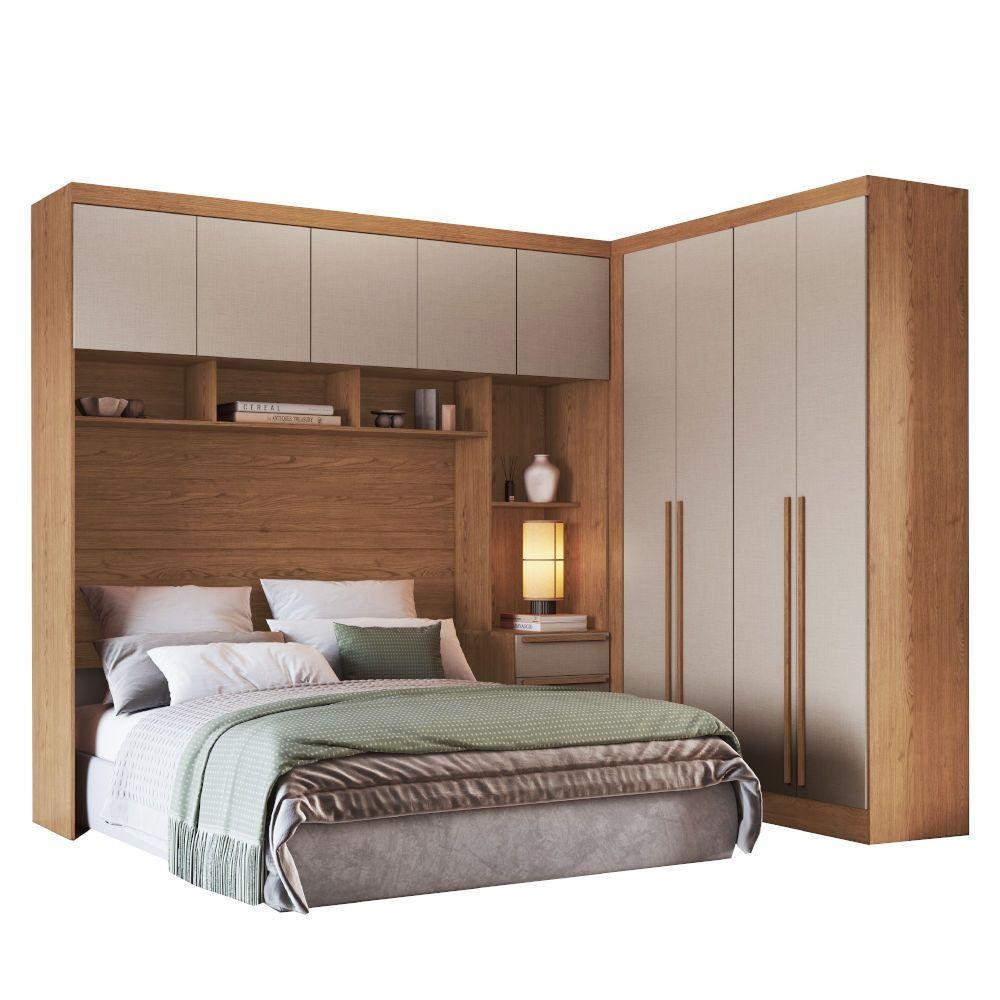 Guarda Roupa / Roupeiro Conjunto Modulado Castro Bless 2 Peças 217x391x46cm em Oferta na Shopee