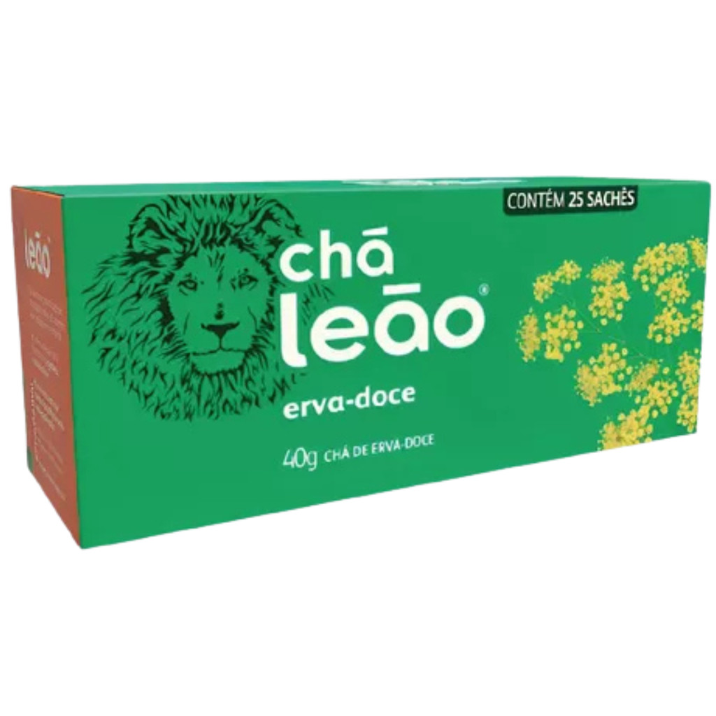 Imagem Chá Erva-Doce Leão 25 Sachês - 40g | Natural, Calmante e Digestivo