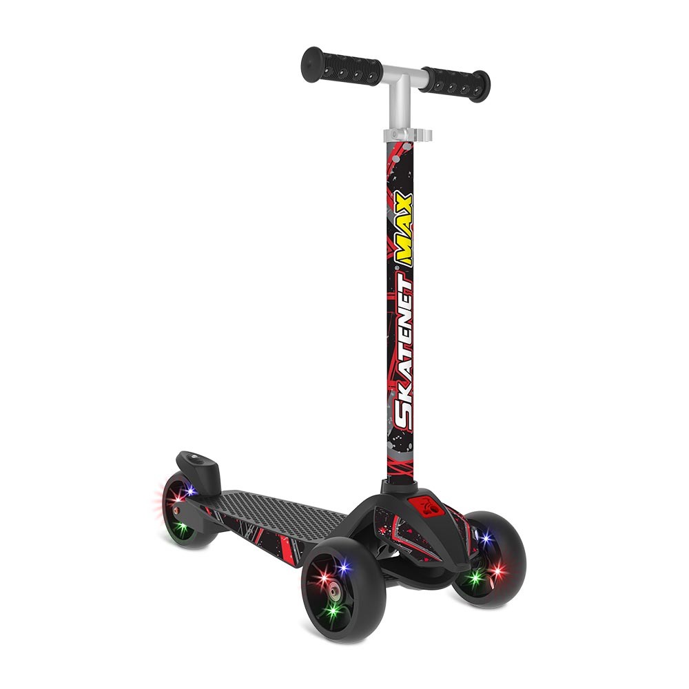 Patinete Skatenet Max Led Black Bandeirante