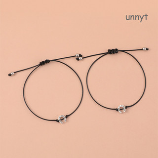 Lucky Ferradura Corda Preta Cavalo Charme Pulseiras Unissex Ajustável Jóias Presente Da Amizade De Natal em Oferta na Shopee