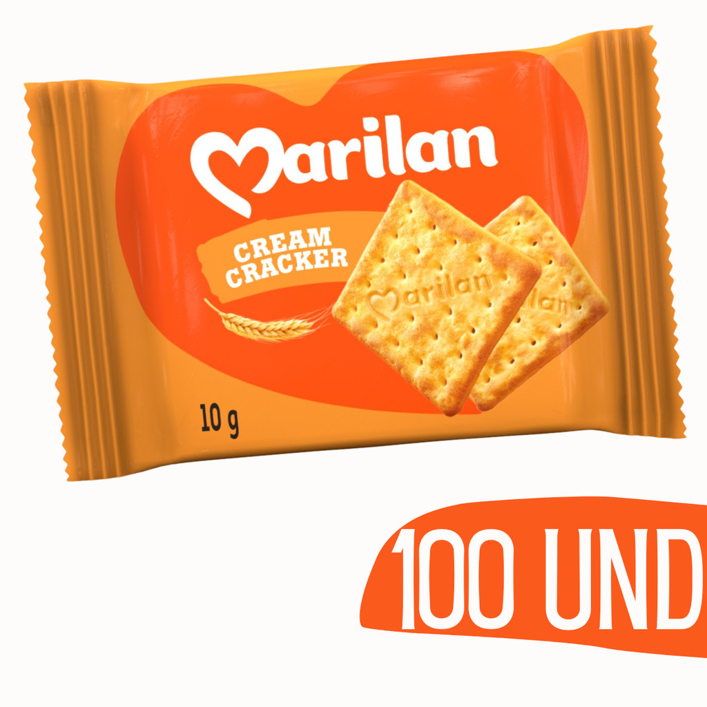 Biscoito Cream Cracker Marilan Sache 10g - 100 unidades em Oferta na Shopee