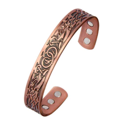Pulseira De Revestimento De Cobre De Liga Para Homens E Mulheres , Punho Magnético De Ultra Resistência