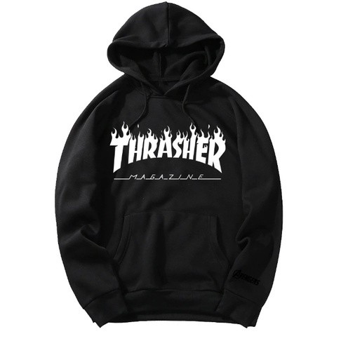 Blusa Casaco Moletom Thrasher Skateboard agasalho capote blusão estiloso moda frio quentinho