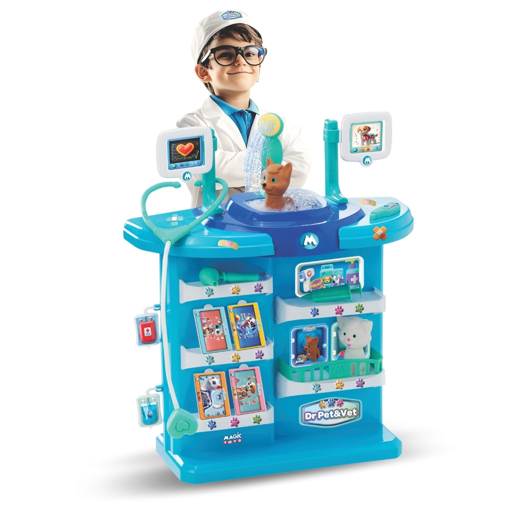 Veterinária Infantil Brinquedo Raio-X de Animais Sai Água em Oferta na Shopee