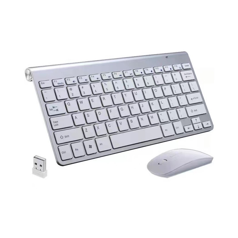 Teclado Com Mouse Adaptador Usb Sem Fio PC Keedi KD-8066 em Oferta na Shopee