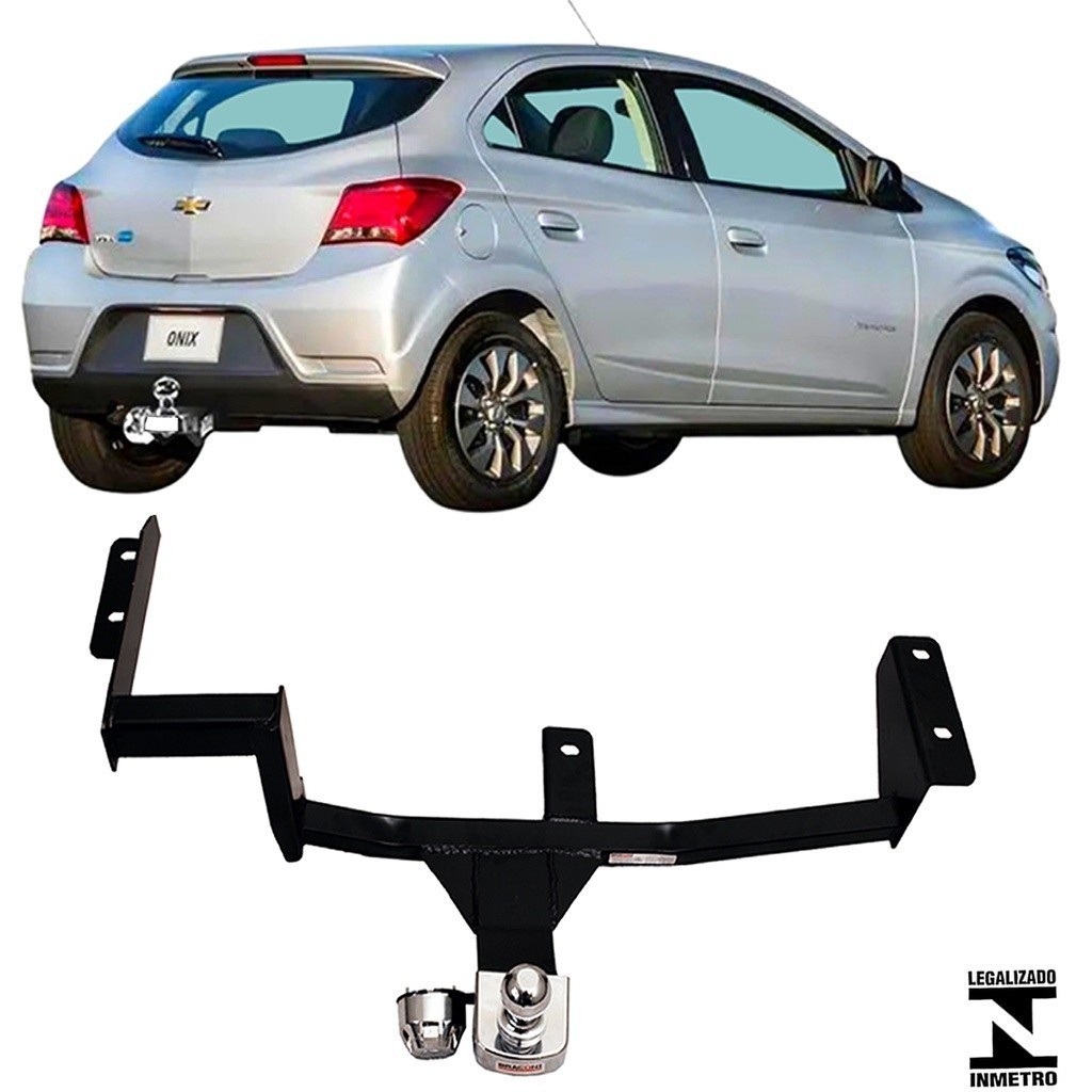 Engate Reboque Rabicho Fixo Onix 2013 a 2019 450Kg bOM