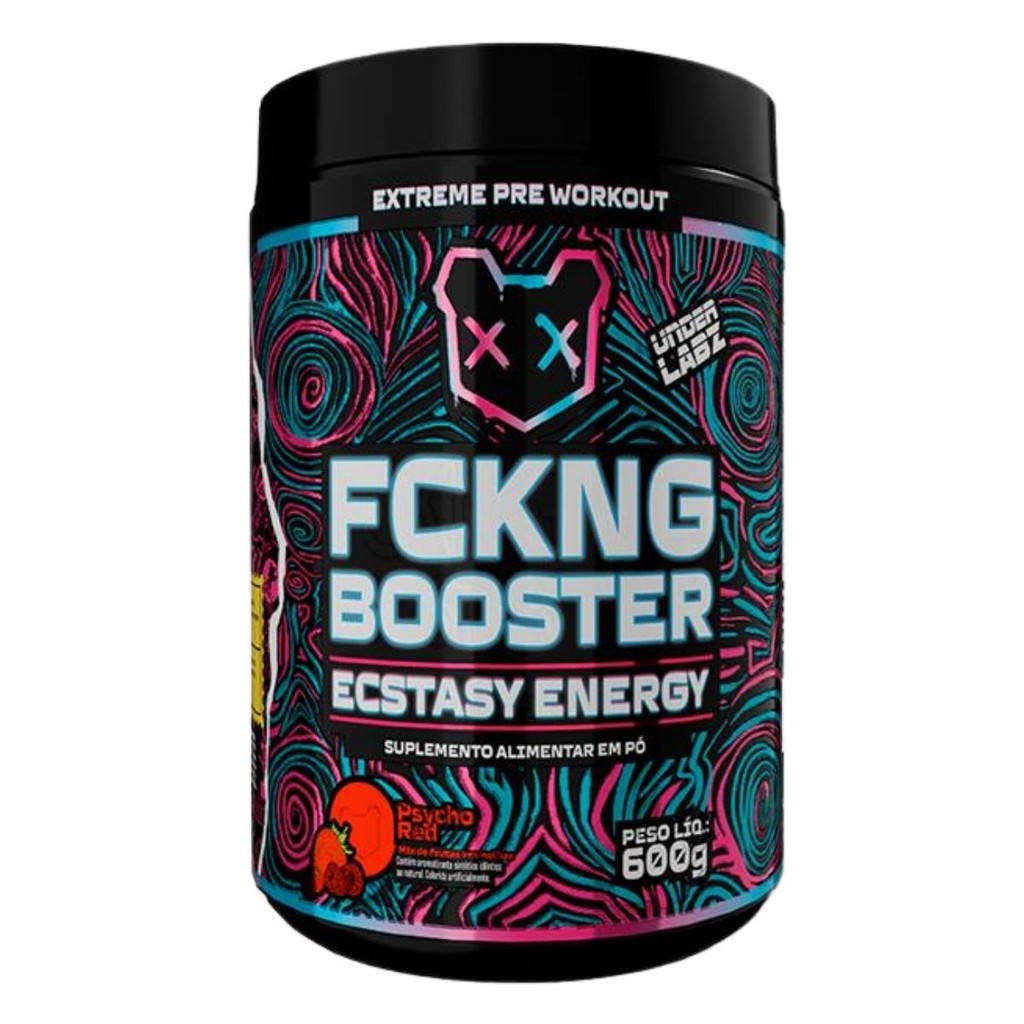 Pré-Treino Fckng Booster Pote 600g Under Labz Psycho Red em Oferta na Shopee
