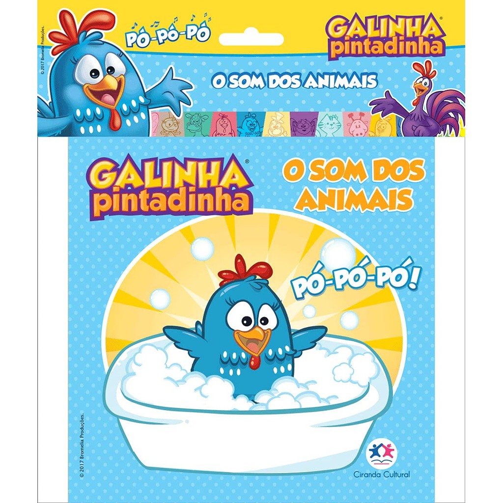 Livro de Banho Galinha Pintadinha | O Som dos Animais em Oferta na Shopee
