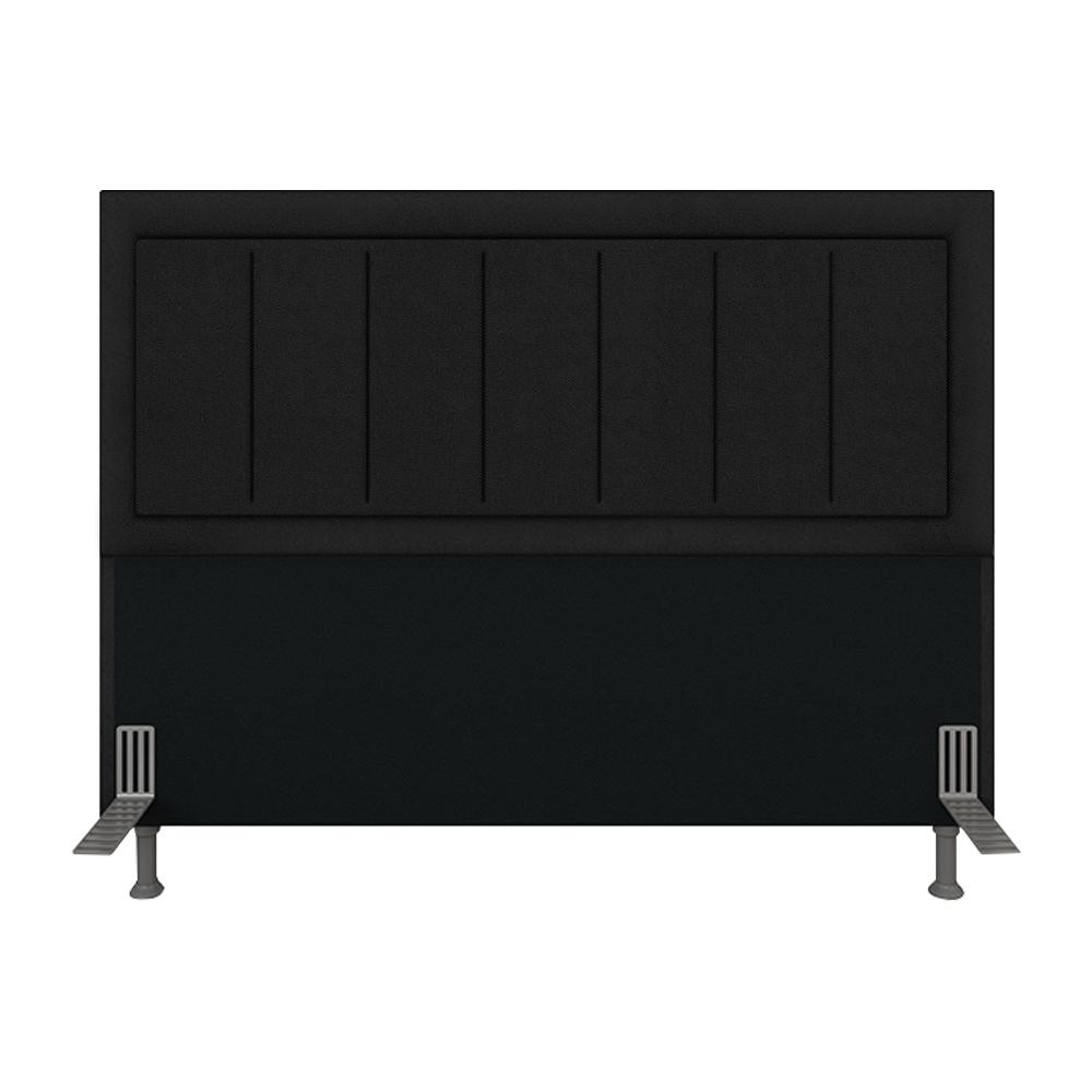 Cabeceira Estofada Para Cama Queen Sevilla Preto- M. Arapongas
