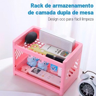 Rack armazenamento multifuncional 2 camadas adequado para prateleiras mesa, banheiros e cozinhas em Oferta na Shopee