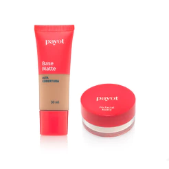 Kit Base Alta Cobertura Cor 5.0 + Pó Facial Cor Matte1 Chérie Payot