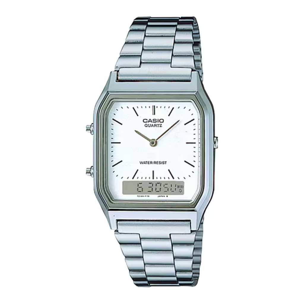 RELÓGIO CASIO MASCULINO RETANGULAR AQ-230A-7DMQ - Watches