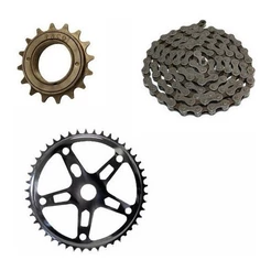 KIT RELAÇÃO MONARK CALOI MTB CATRACA CORRENTE COROA