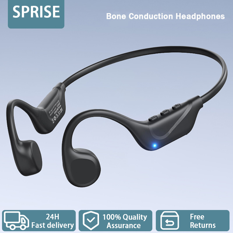 SPRISE X1 Fone De Ouvido Com Microfone Bluetooth Pescoço Pendurado Condução Óssea Cancelamento Ruído À Prova Dwaterproof