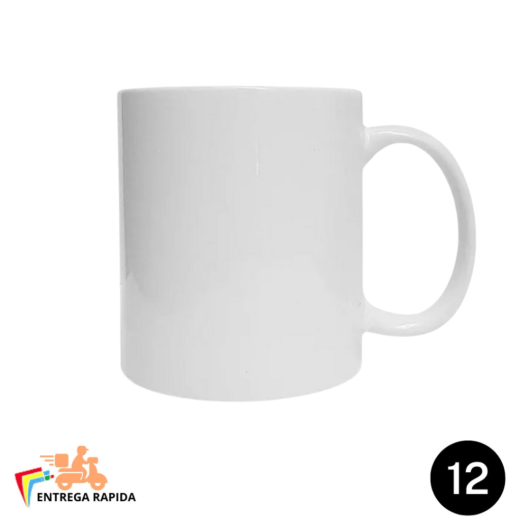 Caneca Para Sublimação Importada AAA 12 Unidades