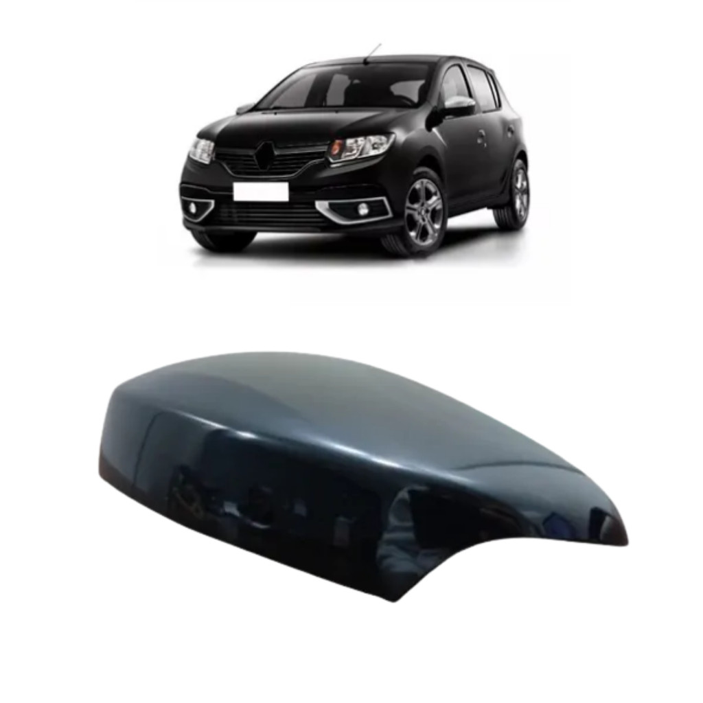 Capa Retrovisor Sandero/Logan 15 a 21 C/Pisca Black Piano LE