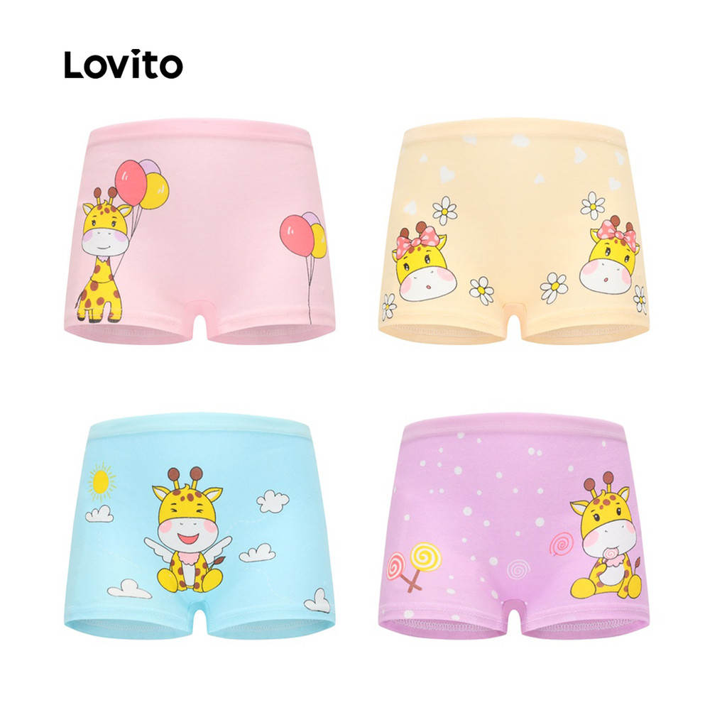 Lovito Calcinha Multicolorida Fofa De Desenho Animado Macaron Para Menino LCS099023 em Oferta na Shopee