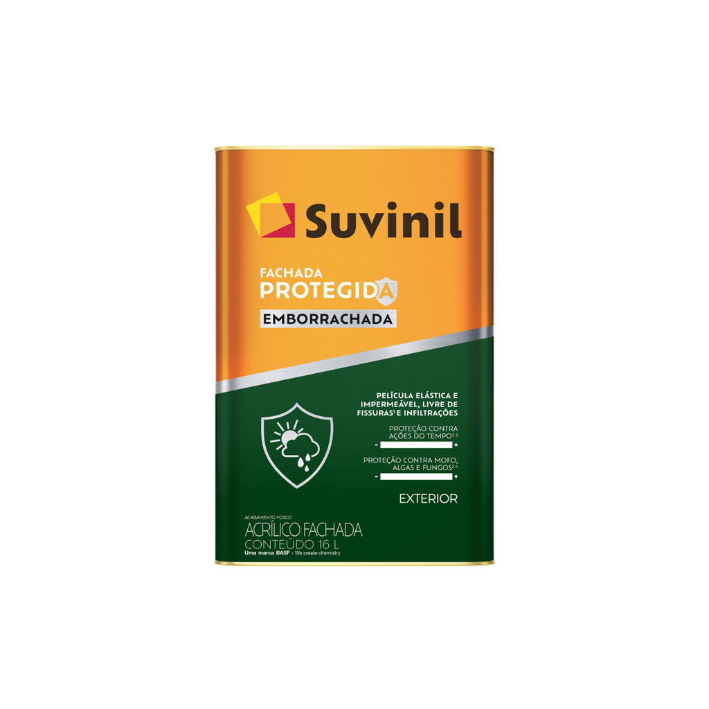 Tinta Fachada Protegida Emborrachada 16L Tons Bege e Marrom Mais Vendidos- Suvinil