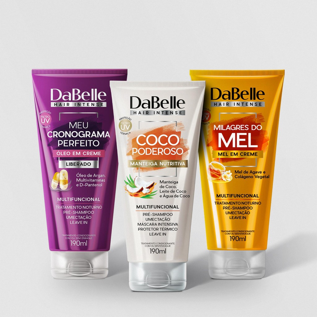 Dabelle Kit Trio Óleo em Creme - Super Kit - Beauty