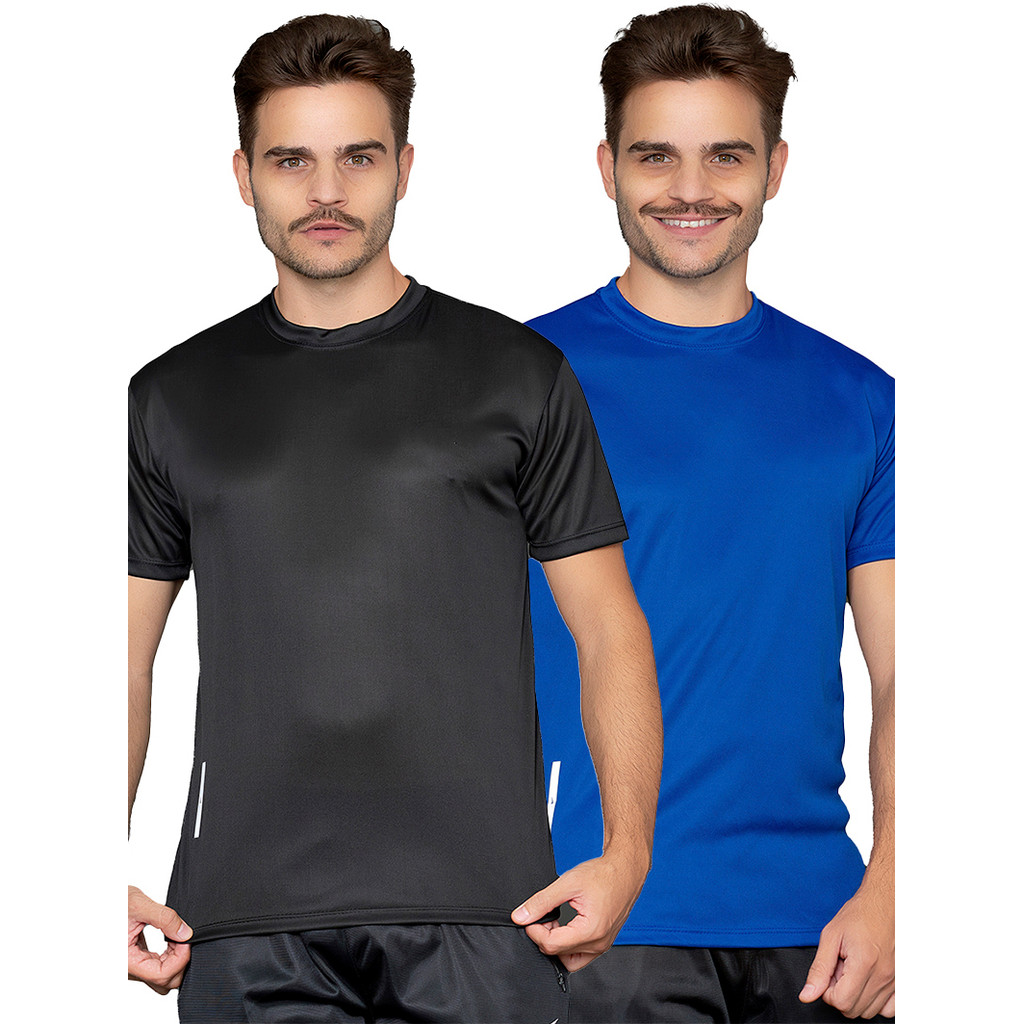 KIT 2 CAMISETA MASCULINA DRYFIT LISA PARA TREINO CORRIDA ACADEMIA ESPORTE CAMISA MASCULINA ESPORTIVA