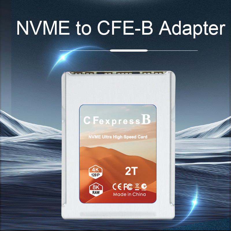 Novo Adaptador NVME Para CFExpress M2 M-Key CF Express Tipo B Placa De Expansão M2 CFE Riser Suporte PCIE4.0 2230 SSD Câ
