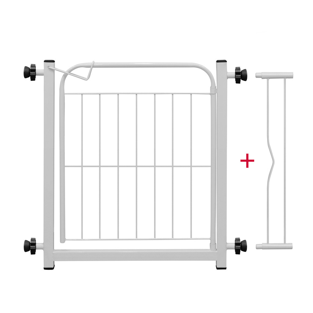 Grade Portão Proteção Pet Cachorro Criança Cães Cor Branco