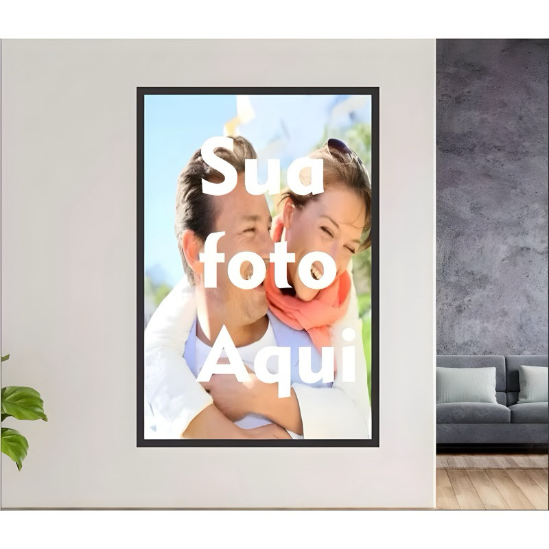 Quadro Decorativo Grande Personalizado Sua Foto Aqui em Oferta na Shopee