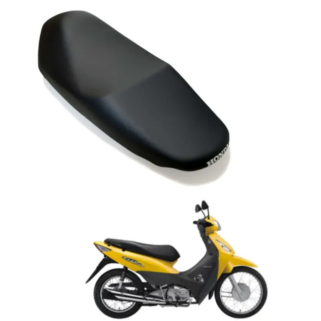 Capa Banco Moto Honda Biz 125 125+ Courvim 2009 - 2010 - 2011 - 2012 - 2013 2014 - 2015  2016 Preto