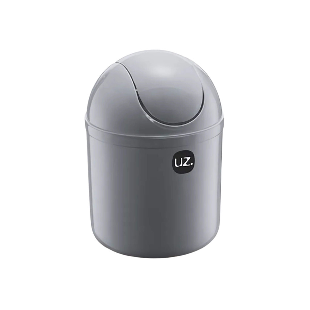 Lixeira de Pia 4L Cinza Titânio com Tampa Basculante UZ Utilidades Compacta e Moderna em Oferta na Shopee