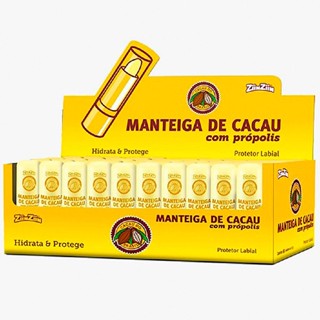 Manteiga De Cacau Do Brasil Com Própolis ZiinZiin 50Unidades em Oferta na Shopee