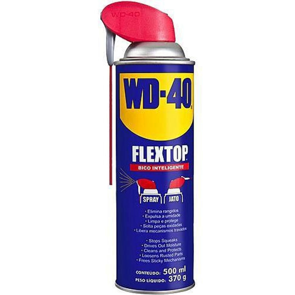 Anti Ferrugem Spray WD40 FLEXTOP com Bico Inteligente 500ml em Oferta na Shopee