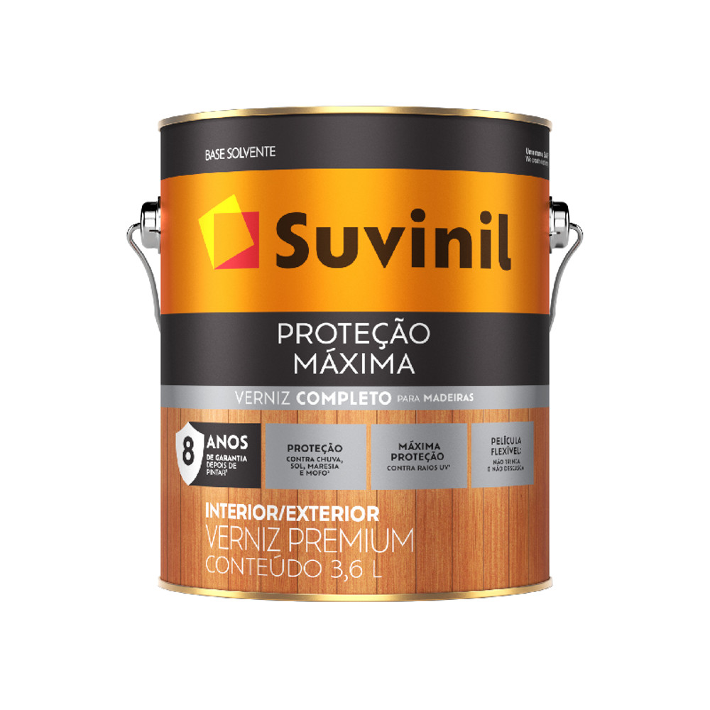 Verniz Proteção Máxima Imbuia Brilhante 3,6L Suvinil