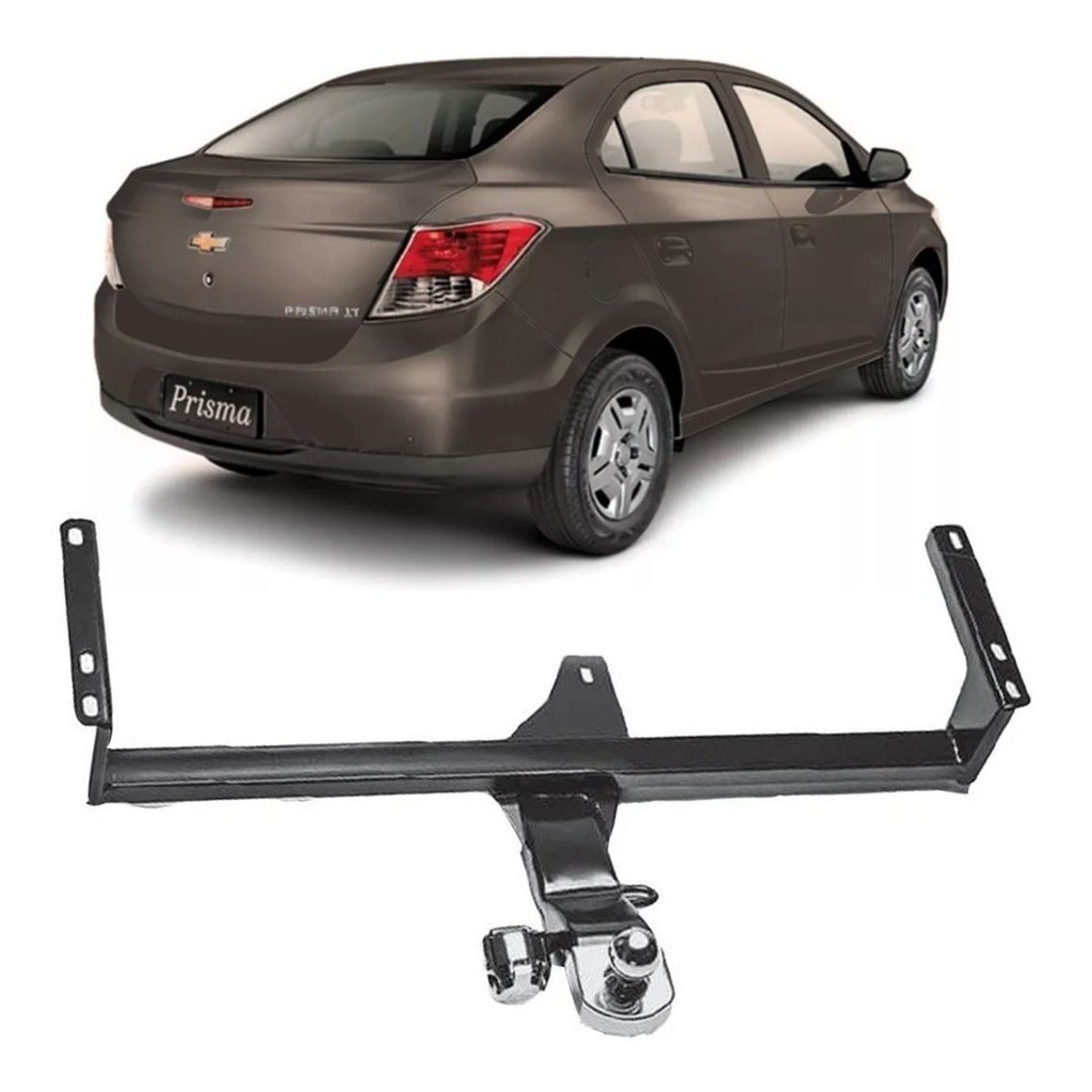 Engate Reboque Fixo Gm Prisma 2013 A 2019 Reforçado 500kg Reforçado