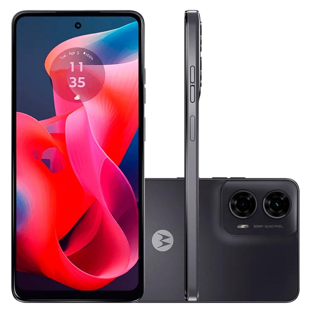 Smartphone Motorola Moto G24 256GB Dual Chip 4G Câmera 50MP+2MP Grafite - Mobile & Gadgets