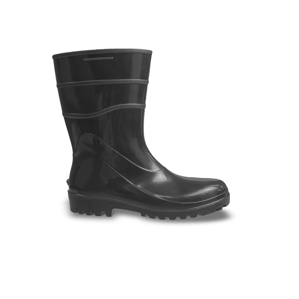 Bota PVC Preta Cano médio com Forro 82BPC600 Bracol