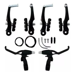kit Freio V-brake de Nylon Preto Mtb para bicicleta manetes e cabos ou escolha apenas o que precisa