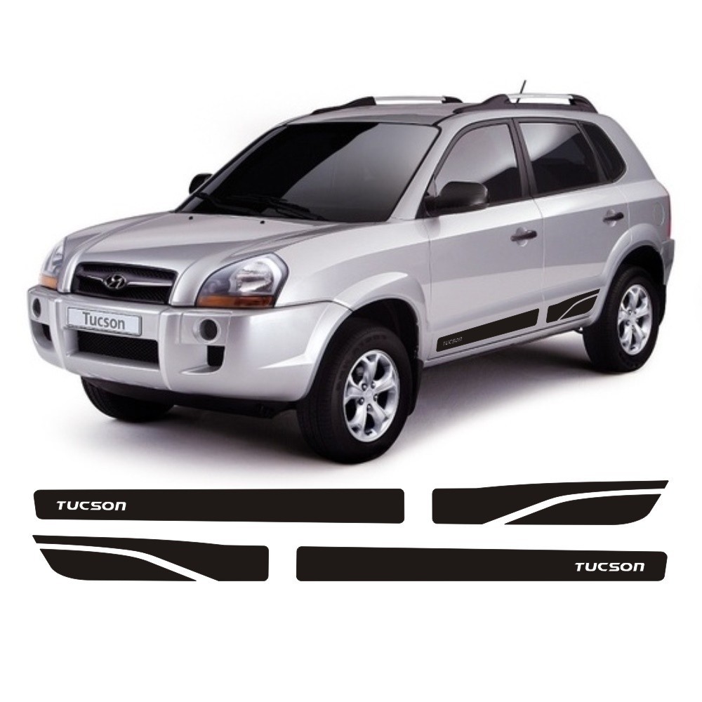 Adesivo Lateral Para Hyundai Tucson Faixa TH1 Colante Fita Adesiva Kit Tuning Acessórios
